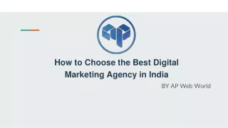 Ppt How To Choose The Best Digital Marketing Agency In Bangalore