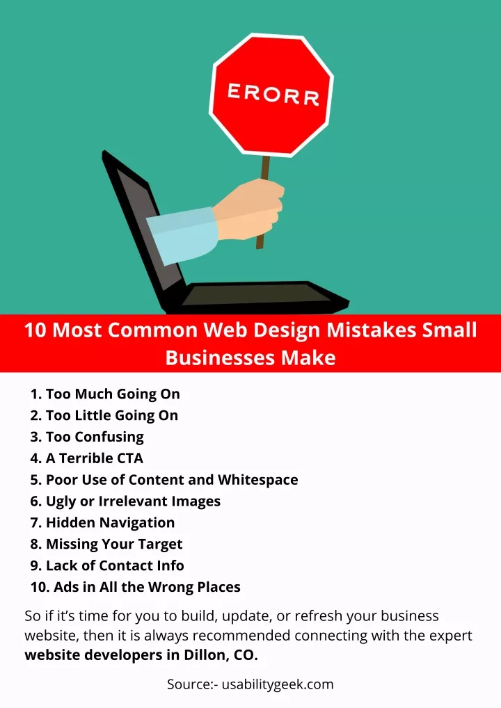 PPT 10 Most Common Web Design Mistakes Small Businesses Make