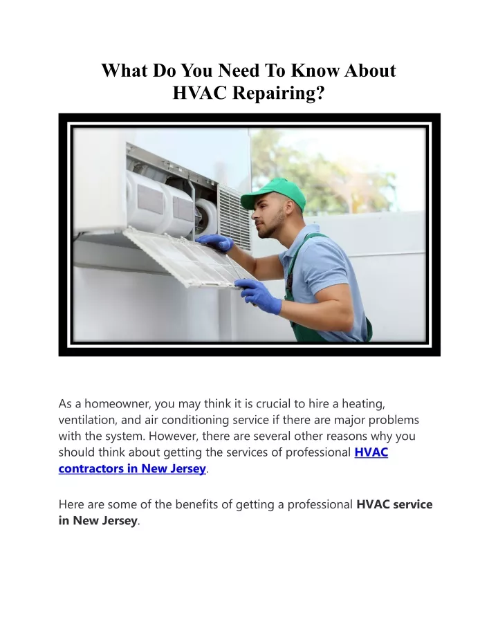 Ppt Things You Need To Know About Your Hvac Repairing