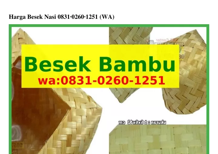 PPT Harga Besek Nasi Ô831 ÔᒿᏮÔ 1ᒿ51 WhatsApp PowerPoint Presentation