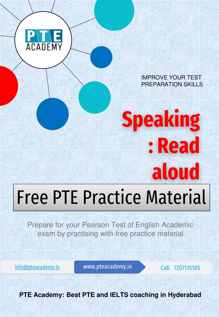 PPT Read Aloud PTE Practice Material PowerPoint Presentation Free