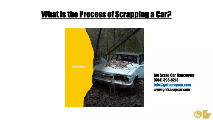 PPT What Is The Process For Scrapping A Car PowerPoint Presentation