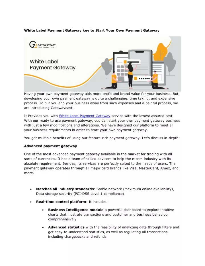 Ppt White Label Payment Gateway Powerpoint Presentation Free