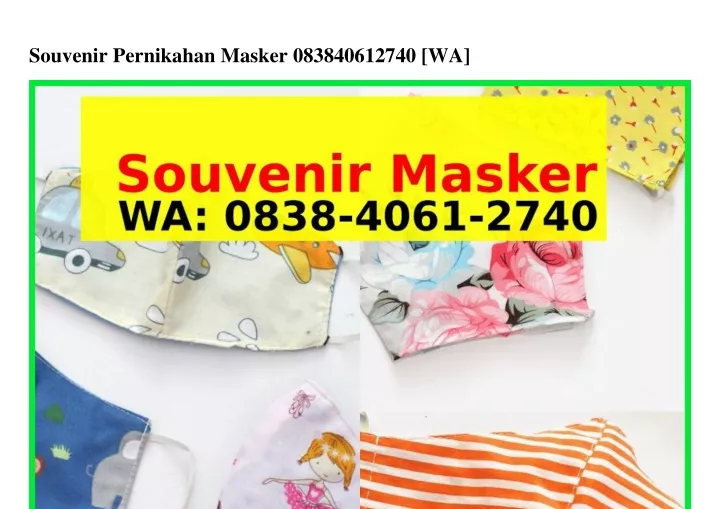 Ppt Souvenir Pernikahan Masker I Wa Powerpoint