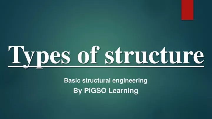 PPT Types Of Structure In Civil Engineering PowerPoint Presentation