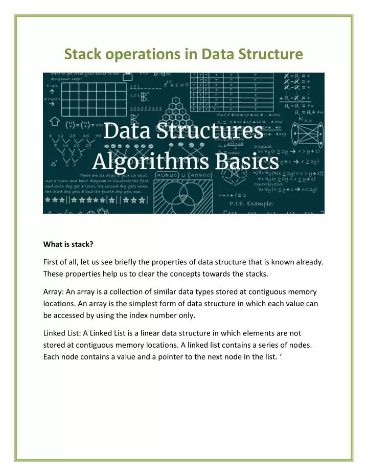 Ppt Stack Operations In Data Structure Powerpoint Presentation Free