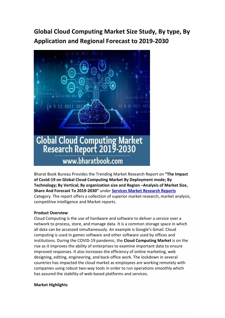 PPT Global Cloud Computing Market Research Report 2019 2030