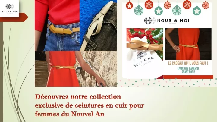 PPT Découvrez notre collection exclusive de ceintures en cuir pour