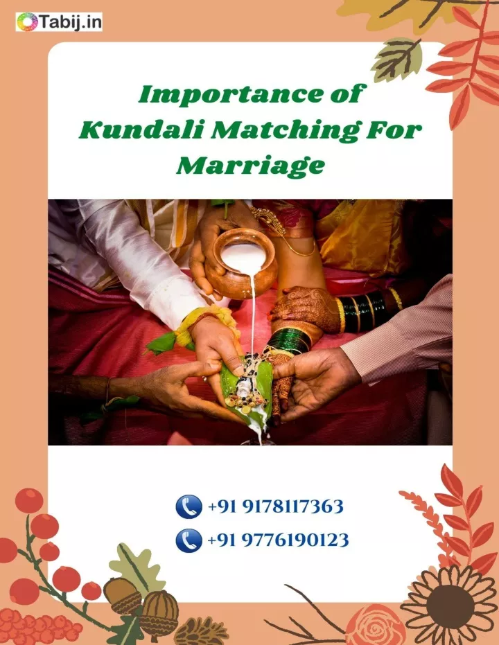 Ppt Importance Of Kundali Matching For Marriage Tabij In Powerpoint