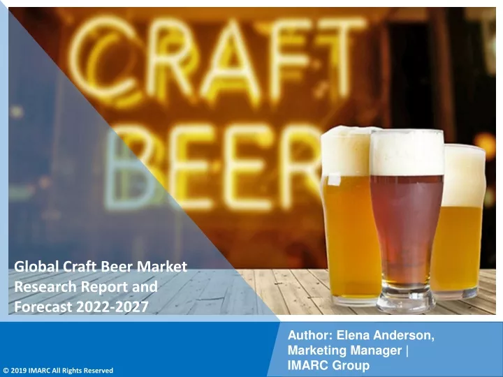 PPT Craft Beer Market PDF Size Share Industry Trends Report 2022