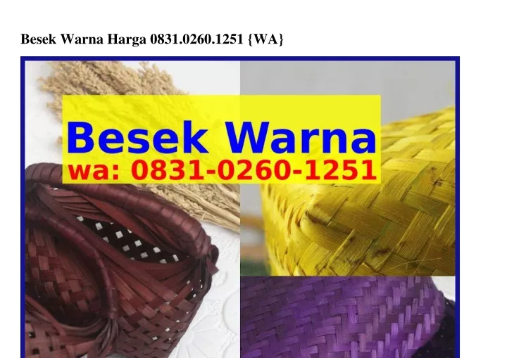 Ppt Besek Warna Harga Whatsapp Powerpoint