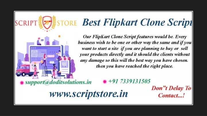 Ppt Readymade Flipkart Clone System Scriptstore In Powerpoint