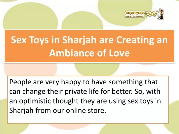 PPT Buy Online Adult Sex Toys Store In Sharjah UAE PowerPoint