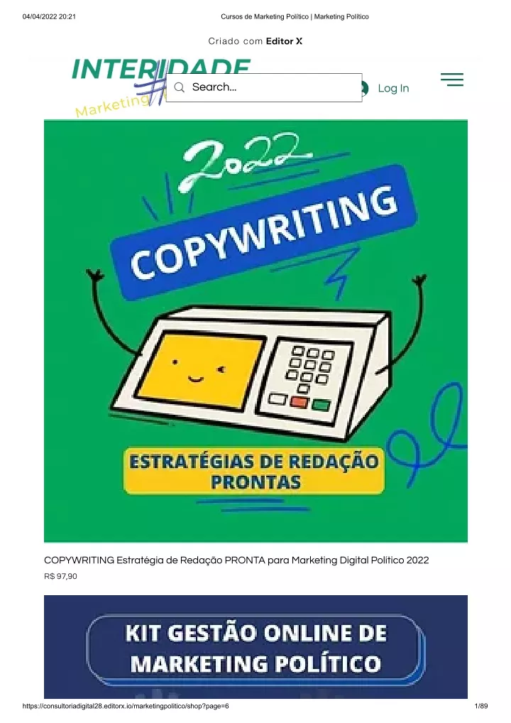 PPT Cursos de Marketing Político Marketing Político Online Brasil