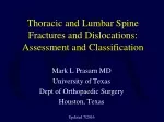 Ppt Thoracic And Lumbar Spine Special Tests And Pathologies