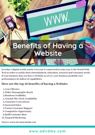 Ppt Top Benefits Of Having A Website For Your Business Powerpoint Presentation Id