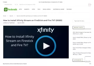 Ways to Install Xfinity Stream on FireStick