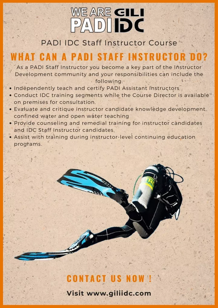 padi idc staff instructor course