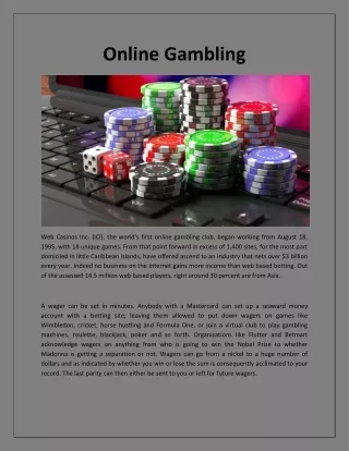 online gambling