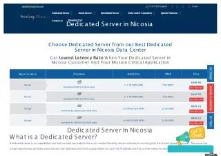 Nicosia Dedicated Server