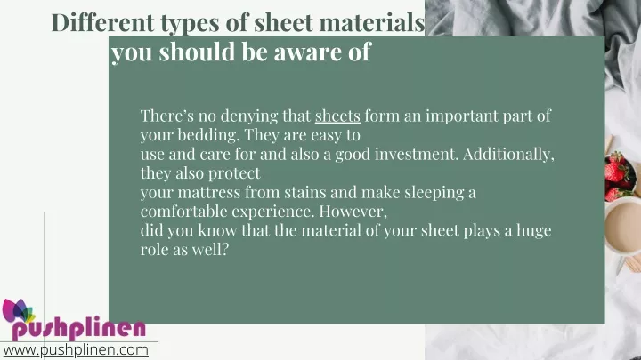 different types of sheet materials you should