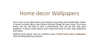 home decor wallpapers.