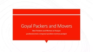 goyal packers and movers