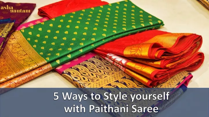 5 ways to style yourself with paithani saree