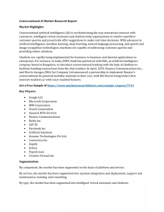 conversational ai market research report