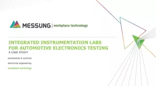 Integrated Instrumentation Labs For Automotive Electronics Testing