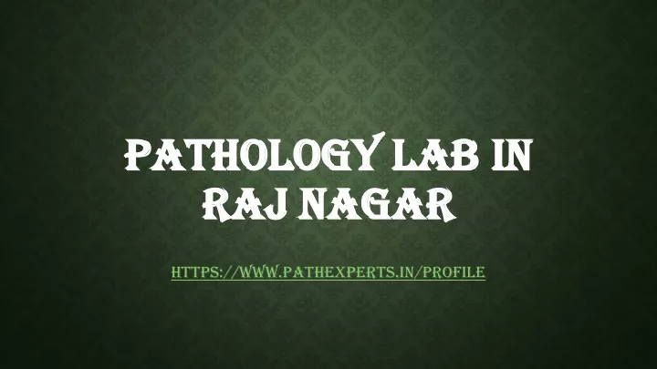 pathology lab in raj nagar