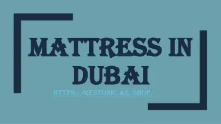 mattress in dubai