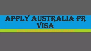 apply australia pr visa