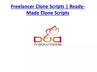 freelancer clone scripts ready made clone scripts