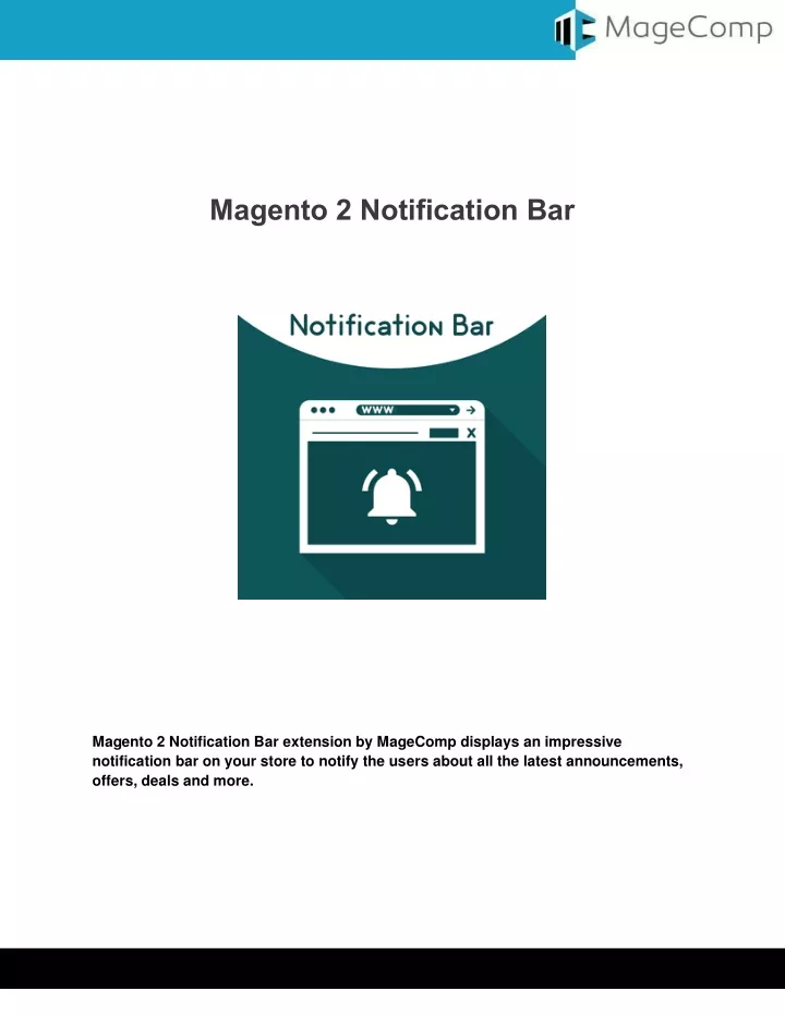 magento 2 notification bar