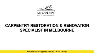 carpentry restoration renovation specialist in melbourne