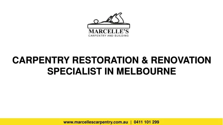 carpentry restoration renovation specialist in melbourne