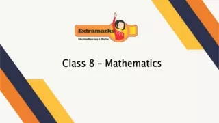 Get Suitable CBSE Class 8 Maths Sample Papers from the Extramarks Website