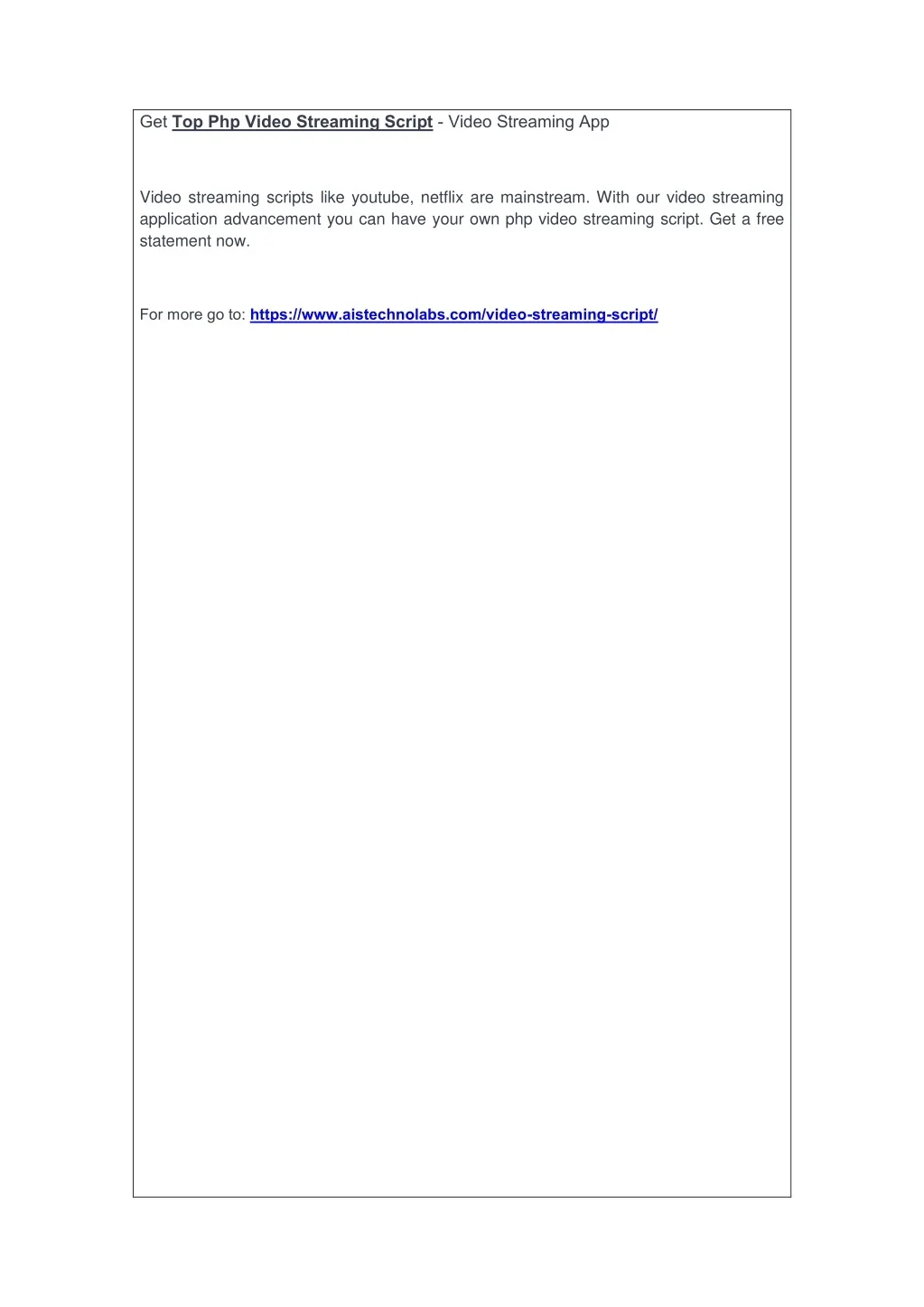 PPT - Get Top Php Video Streaming Script - Video Streaming App ...