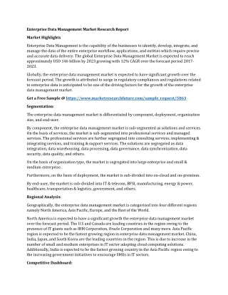enterprise data management market research report