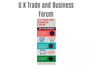 U.K Trade and Business Forum