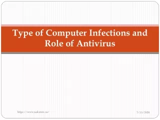 Type of Computer Infections and Role of Antivirus