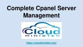 complete cpanel server management