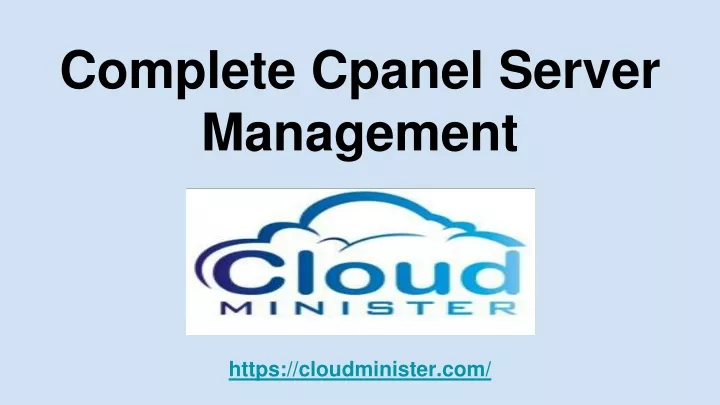 complete cpanel server management