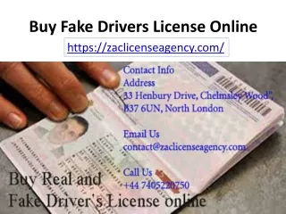 Buy Real Driver's License |Buy Real and Fake Driver's License