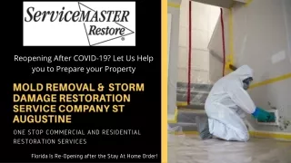 Mold Removal &  Storm damage Restoration service company St Augustine