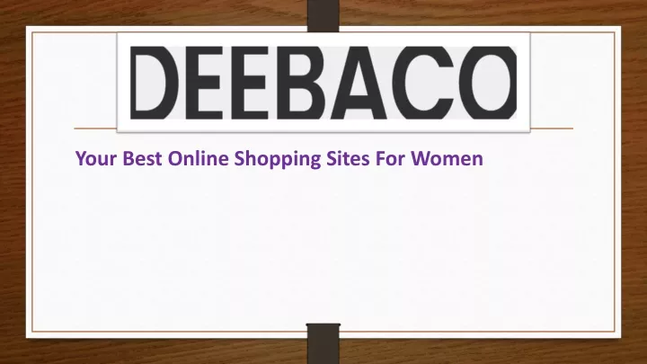 your best online shopping sites for women