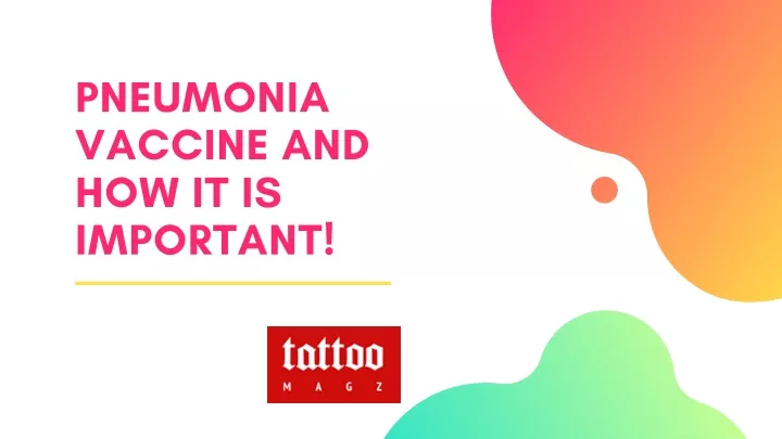 pneumonia vaccine and how it is important