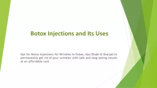 botox injections and its uses