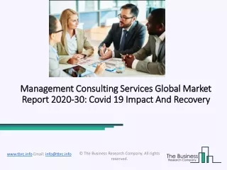 management consulting services global market